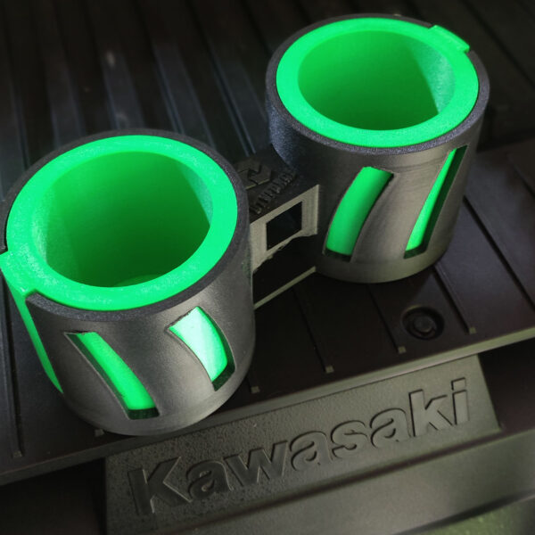 Premium Carbon Fiber Cup Holder 30/40 oz YETI/Stanley tumblers - Kawasaki KRX 1000