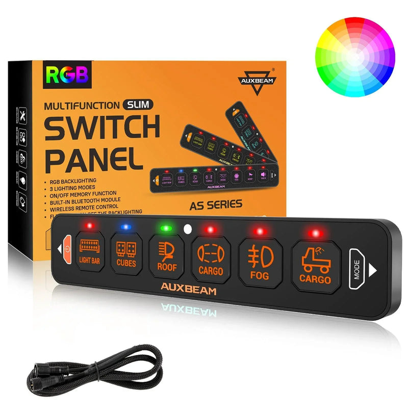 AS Series 8-Gang RGB Slim Switch Panel with App and Remote - Image 25