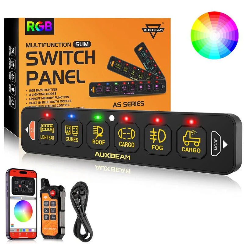 AS Series 8-Gang RGB Slim Switch Panel with App and Remote - Image 17