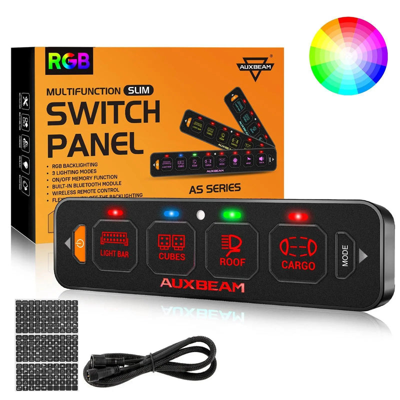 AS Series 8-Gang RGB Slim Switch Panel with App and Remote - Image 39