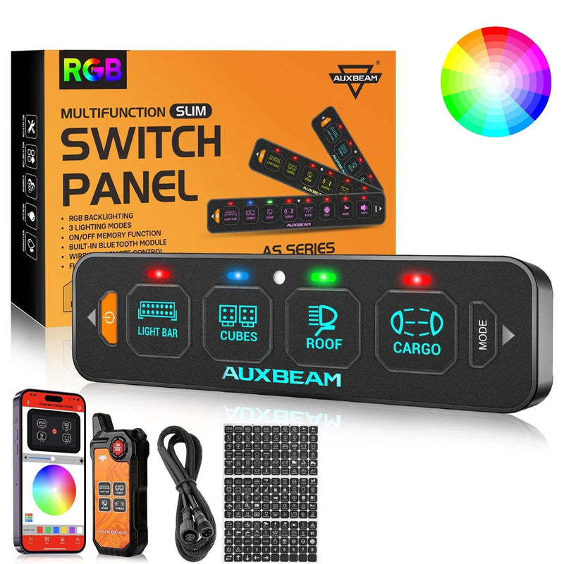 AS Series 8-Gang RGB Slim Switch Panel with App and Remote - Image 40