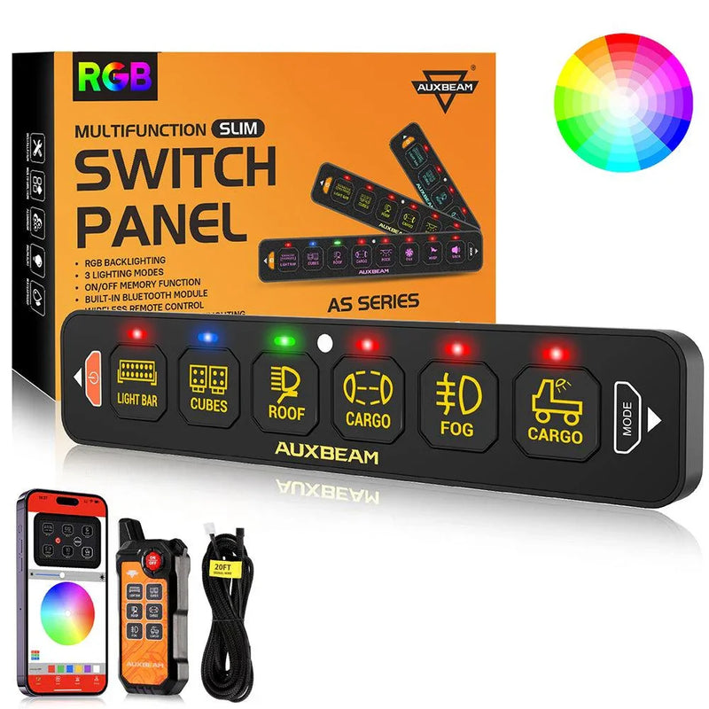 AS Series 8-Gang RGB Slim Switch Panel with App and Remote - Image 15