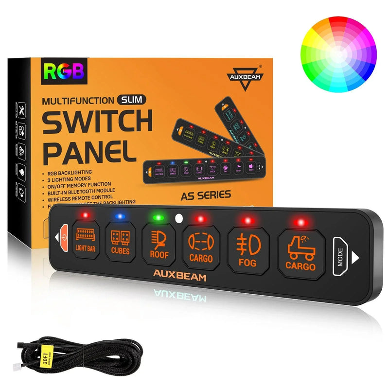 AS Series 8-Gang RGB Slim Switch Panel with App and Remote - Image 24