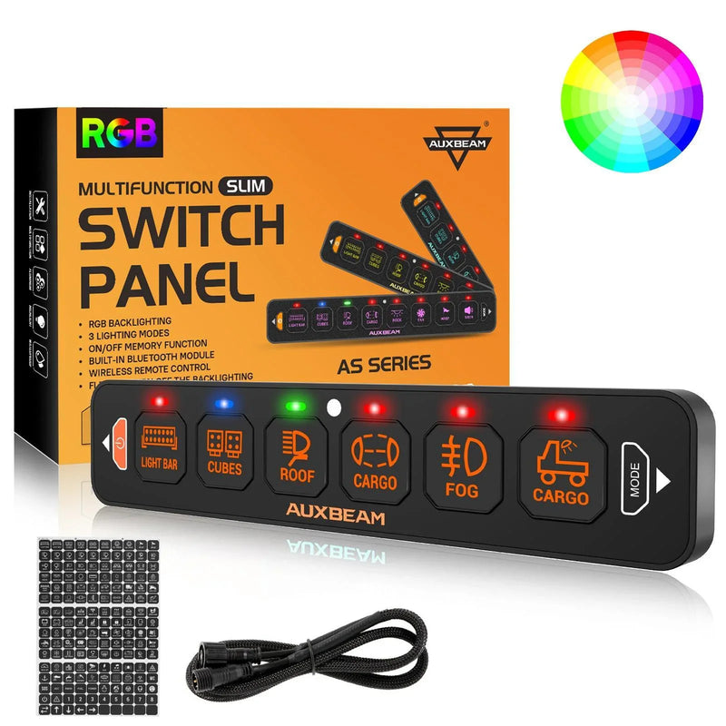 AS Series 8-Gang RGB Slim Switch Panel with App and Remote - Image 43