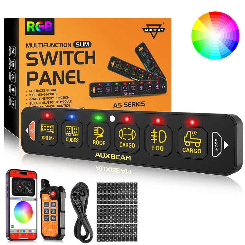 AS Series 8-Gang RGB Slim Switch Panel with App and Remote - Image 44