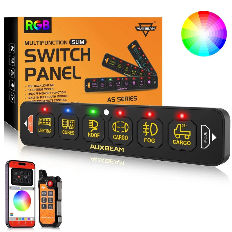 AS Series 8-Gang RGB Slim Switch Panel with App and Remote - Image 14