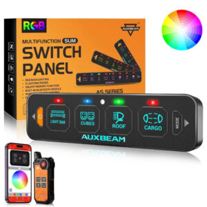 AS Series 6-Gang RGB Slim Switch Panel with App and Remote