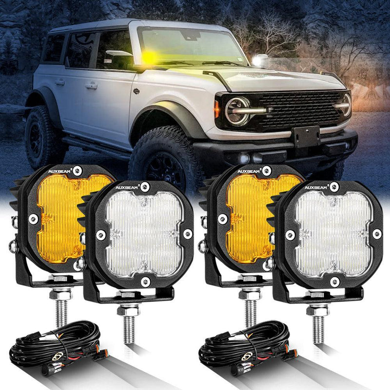 XP-ULTRA 3″ 80W Flood Beam Amber/White Pods - Image 10