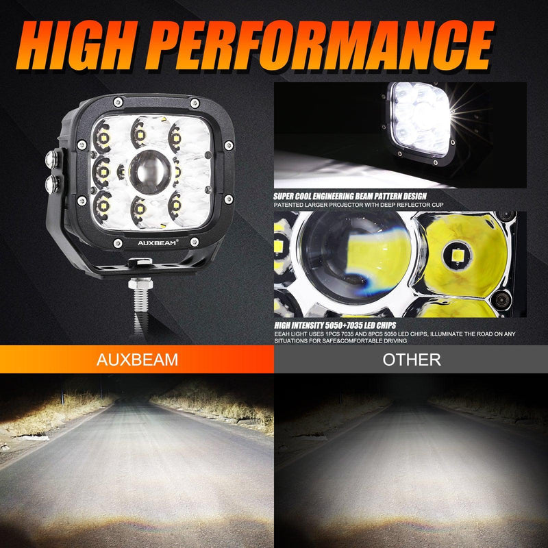 XP-ULTRA 5″ 110W White/Amber Driving Lights — ZD000692 - Image 13