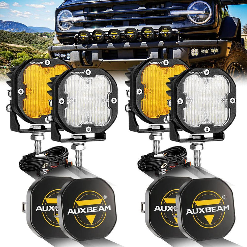 XP-ULTRA 3″ 80W Flood Beam Amber/White Pods - Image 11