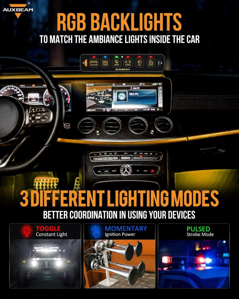 AS Series 8-Gang RGB Slim Switch Panel with App and Remote - Image 7