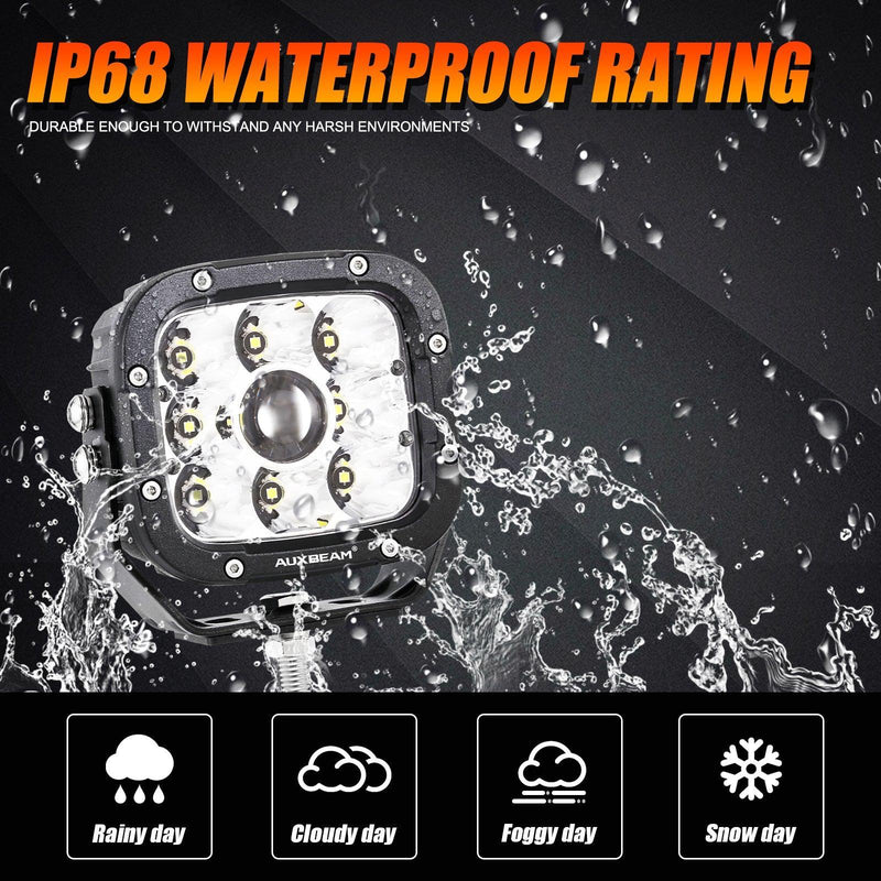 XP-ULTRA 5″ 110W White/Amber Driving Lights — ZD000692 - Image 14