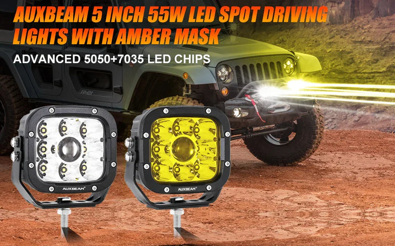 XP-ULTRA 5″ 110W White/Amber Driving Lights — ZD000692 - Image 36