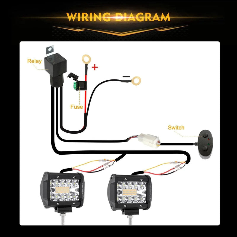 20″ Six-Mode White/Amber LED Light Bar — ZD000644 - Image 6