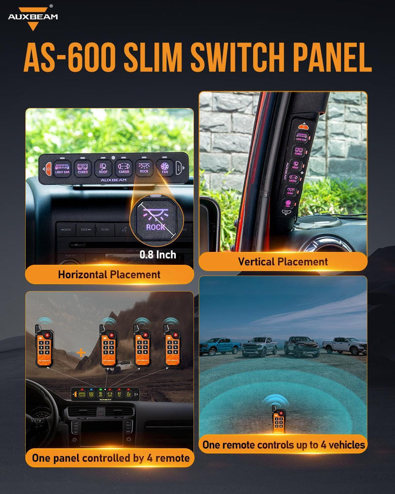 AS Series 8-Gang RGB Slim Switch Panel with App and Remote - Image 9
