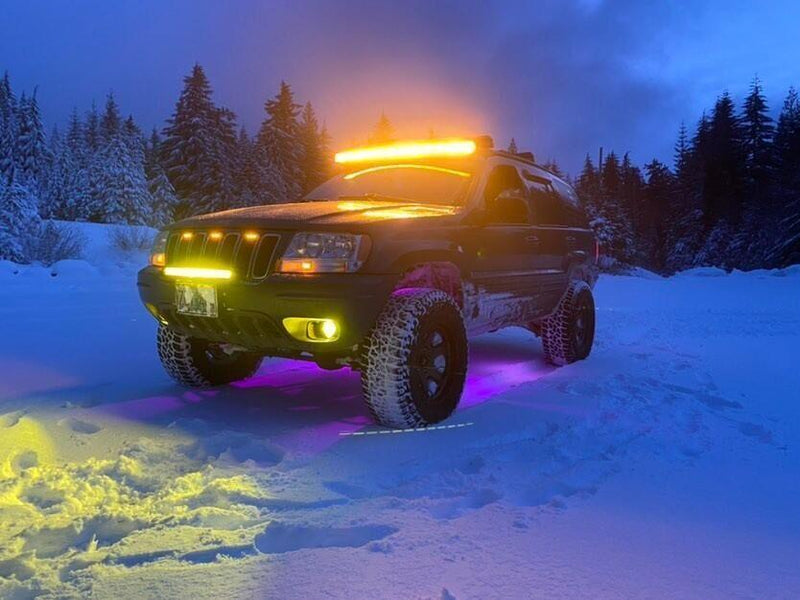 50″ Six-Mode White/Amber Curved LED Light Bar — ZD000652 - Image 4