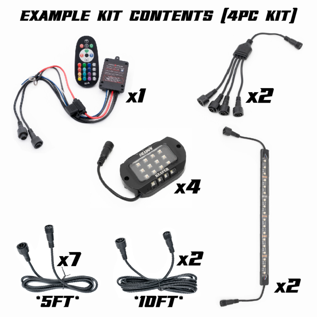 RGB+W Whips Compatible with Rock Lights - Image 2