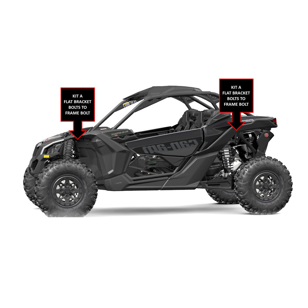 Can-Am X3/Maverick R/Defender Rock Light Bracket Mounts - Image 7