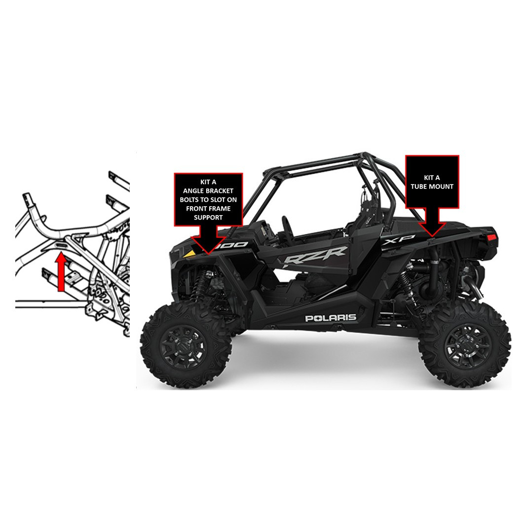 Polaris RZR/Ranger-Specific Rock Light Bracket Mounts - Image 9