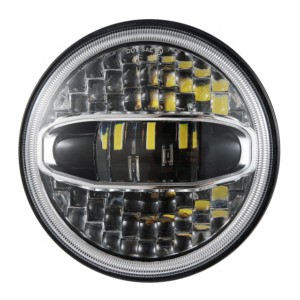 Jeep 7-inch Titan Headlights with White DRL & Amber Turn Signals