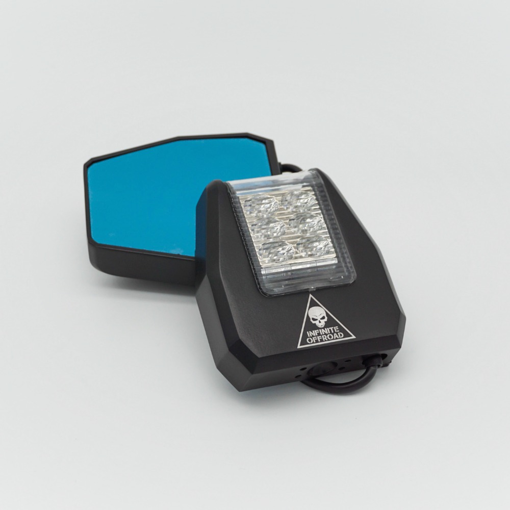 Side Shooter LED Mirrors – 45W White Lights - Image 3