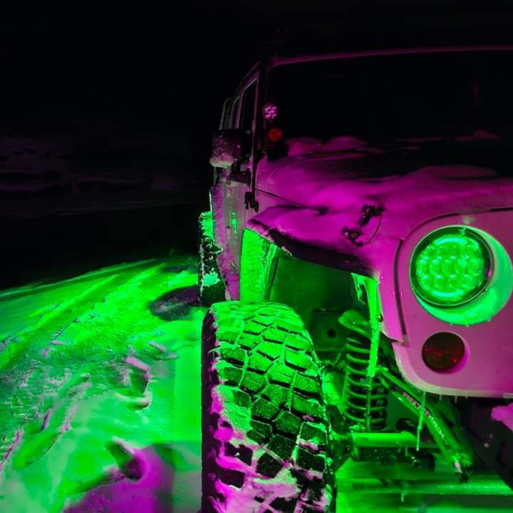 Jeep JK 7-inch RGB+W Headlight & Fog Light Bundle - Image 4