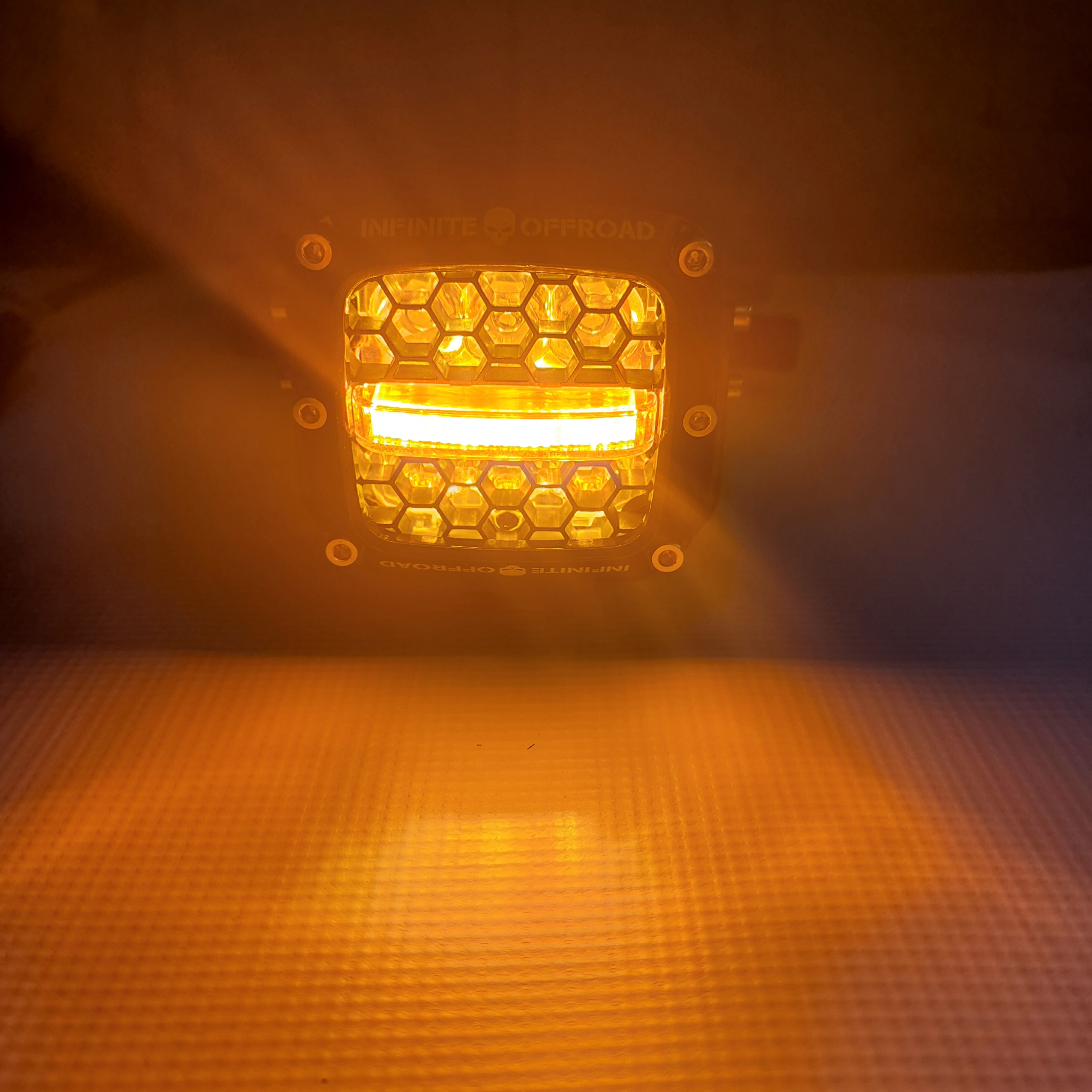 60W 3-inch White LED Pods with Amber DRL – Pair - Image 13