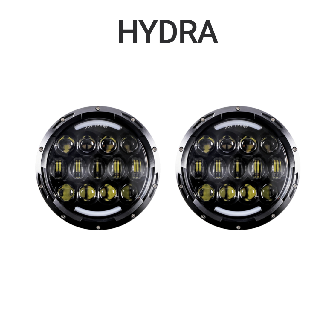 Jeep JK 7-inch RGB+W Headlight & Fog Light Bundle - Image 2