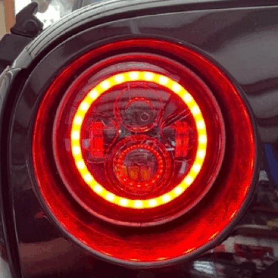Jeep 7-inch Pegasus Headlights – White or RGB+W Halo - Image 2