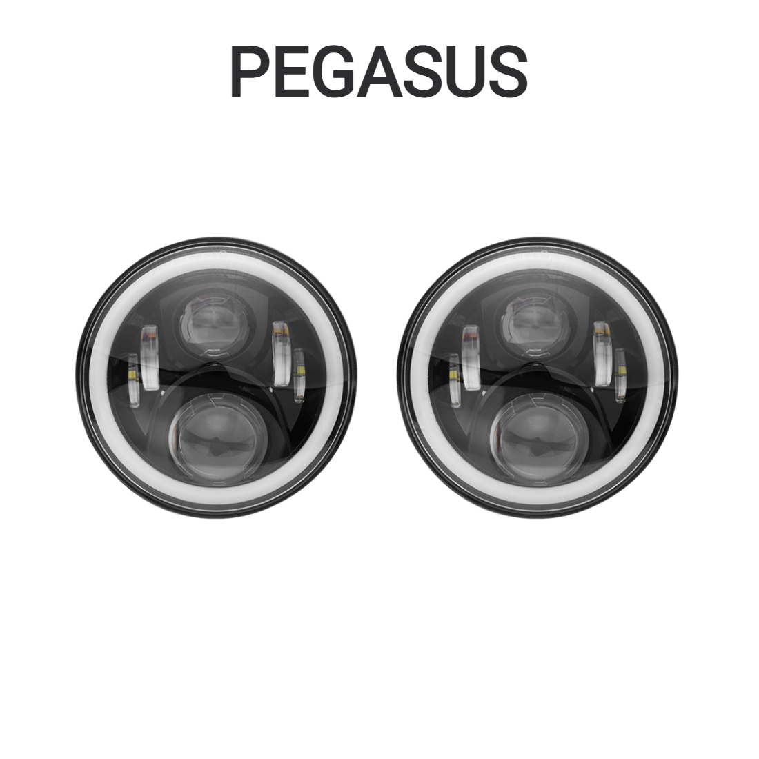 Jeep JK 7-inch RGB+W Headlight & Fog Light Bundle - Image 10