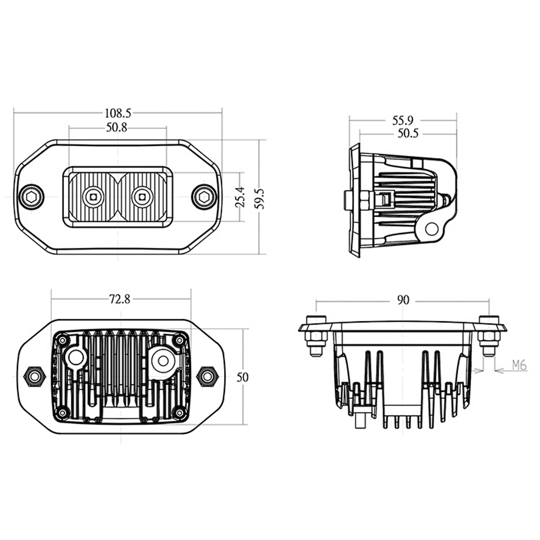 20W / 40W Compact High-Output Scene Pods – Pair - Image 6