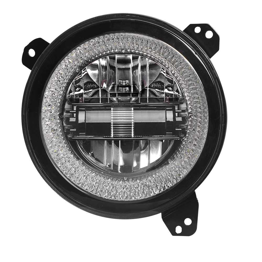 Jeep JL / JT 9-inch Atlas Headlights – White or RGB+W Halo - Image 3