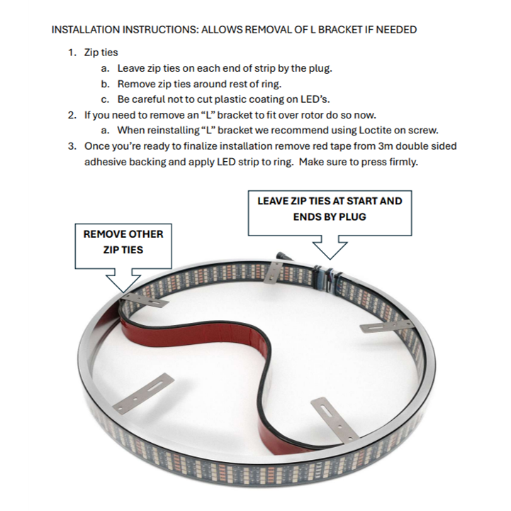 White Single-Color LED Wheel Ring Kit – Set of 4 - Image 3