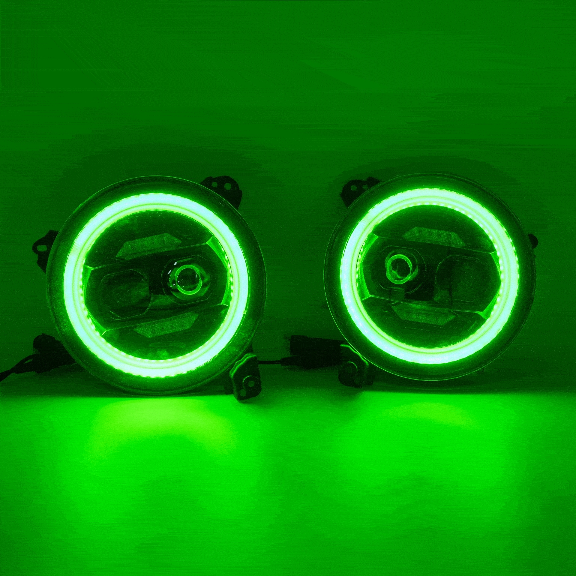 Jeep JL / JT 9-inch Chronos RGB+W Headlights with DRL & Turn Signals - Image 6