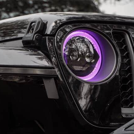 Jeep JL / JT 9-inch Chronos RGB+W Headlights with DRL & Turn Signals - Image 10