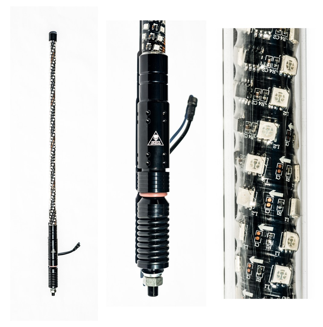 Double Helix 3-Pin Chasing LED Whips with Bluetooth Controller - Image 13