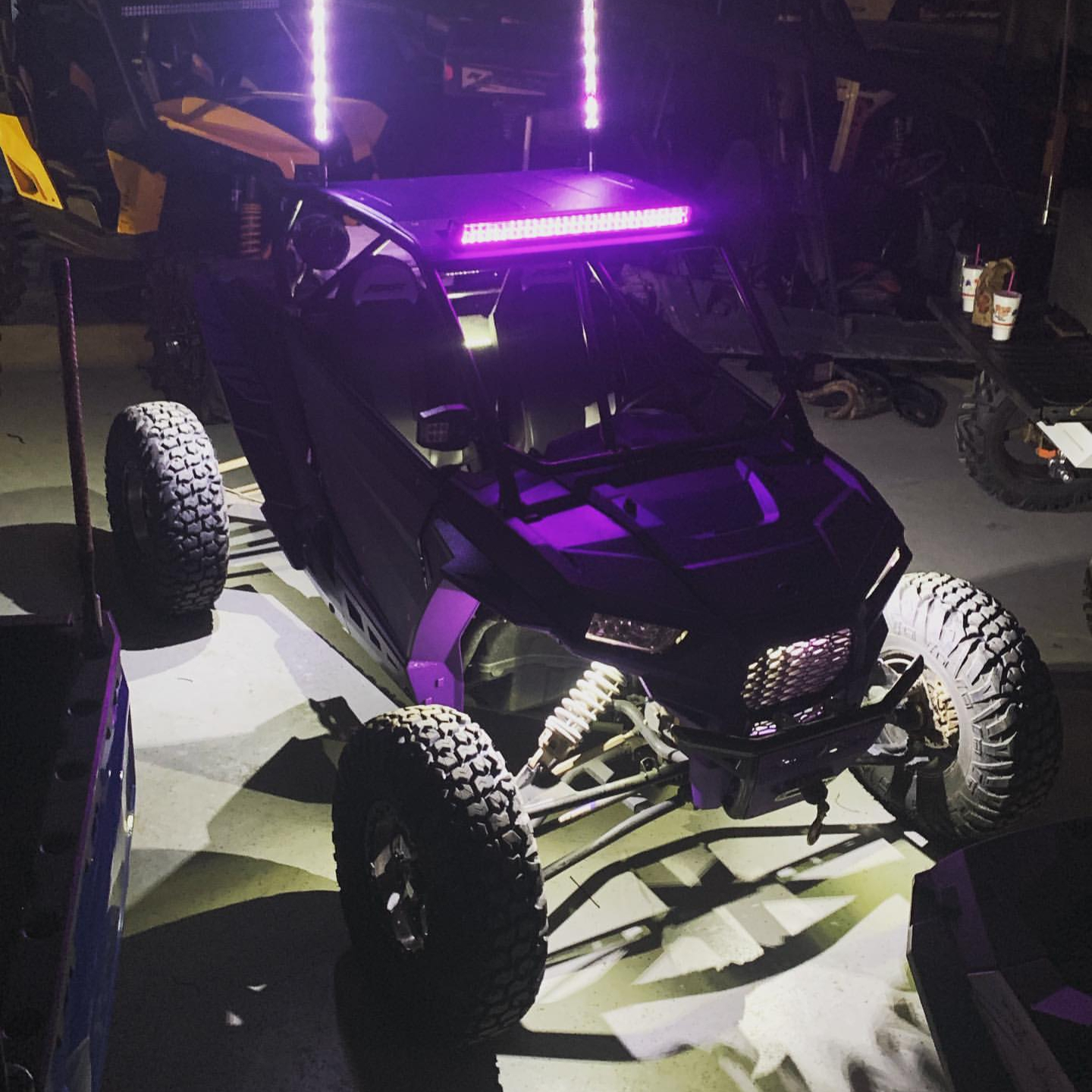 UTV White LUX Monster Magnetic Rock Light Kit - Image 6