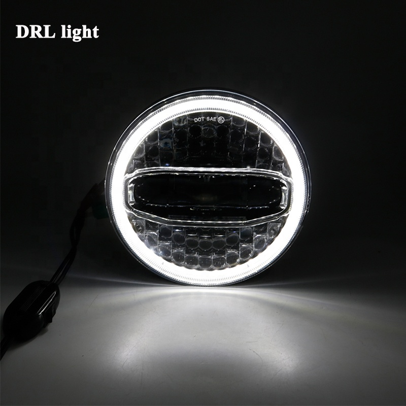 Jeep 7-inch Titan Headlights with White DRL & Amber Turn Signals - Image 5