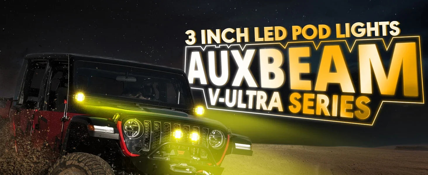 V-ULTRA 3″ 108W White or Amber Pods with Amber DRL - Image 39