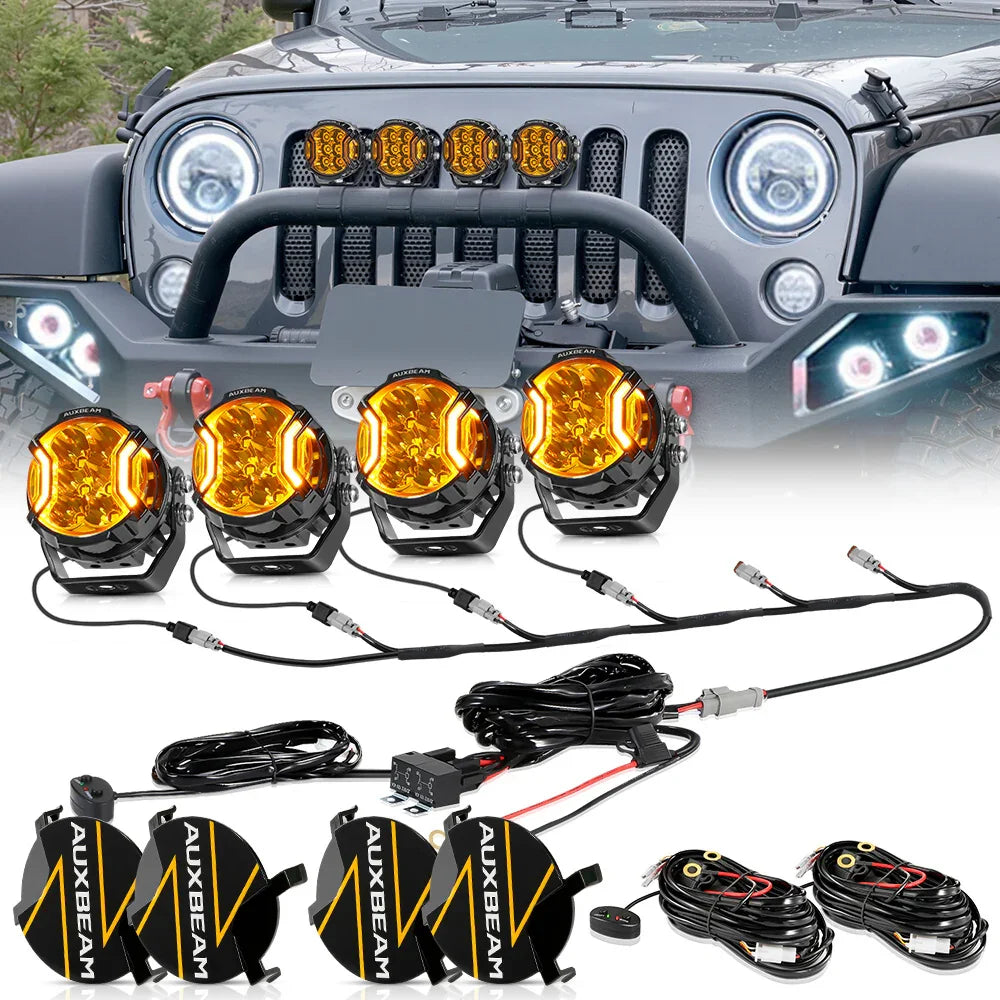 V-ULTRA 3″ 108W White or Amber Pods with Amber DRL - Image 32