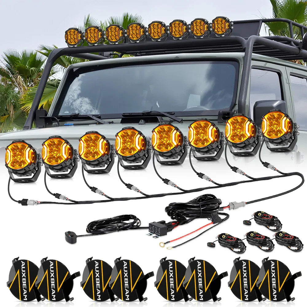 V-ULTRA 3″ 108W White or Amber Pods with Amber DRL - Image 34