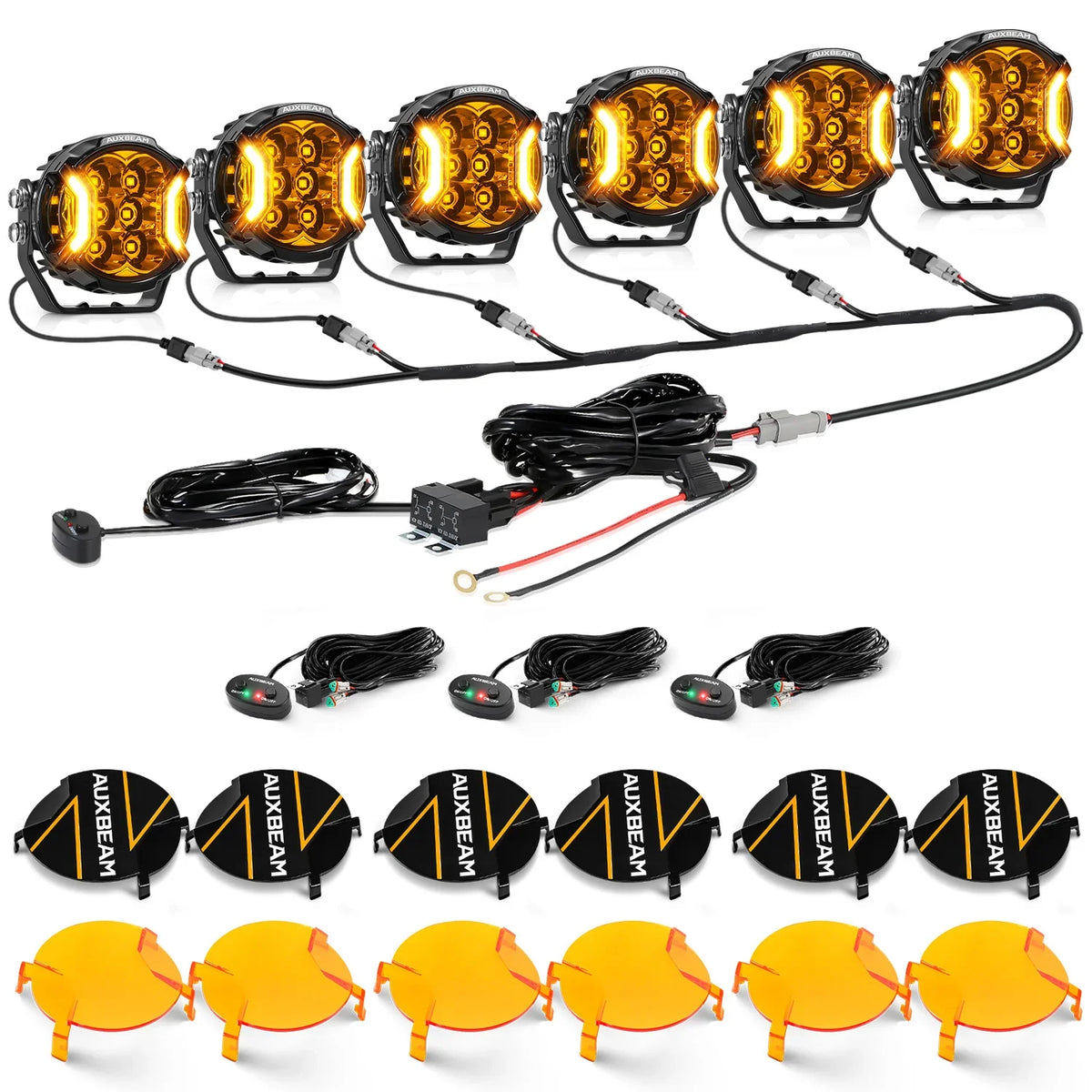 V-ULTRA 3″ 108W White or Amber Pods with Amber DRL - Image 37