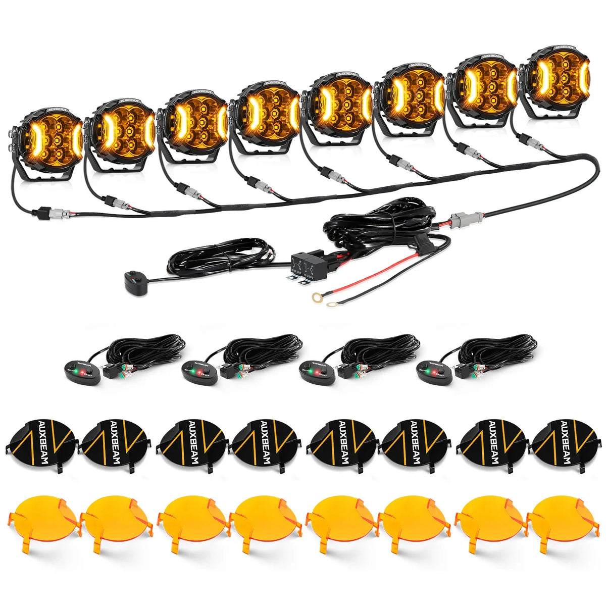 V-ULTRA 3″ 108W White or Amber Pods with Amber DRL - Image 38