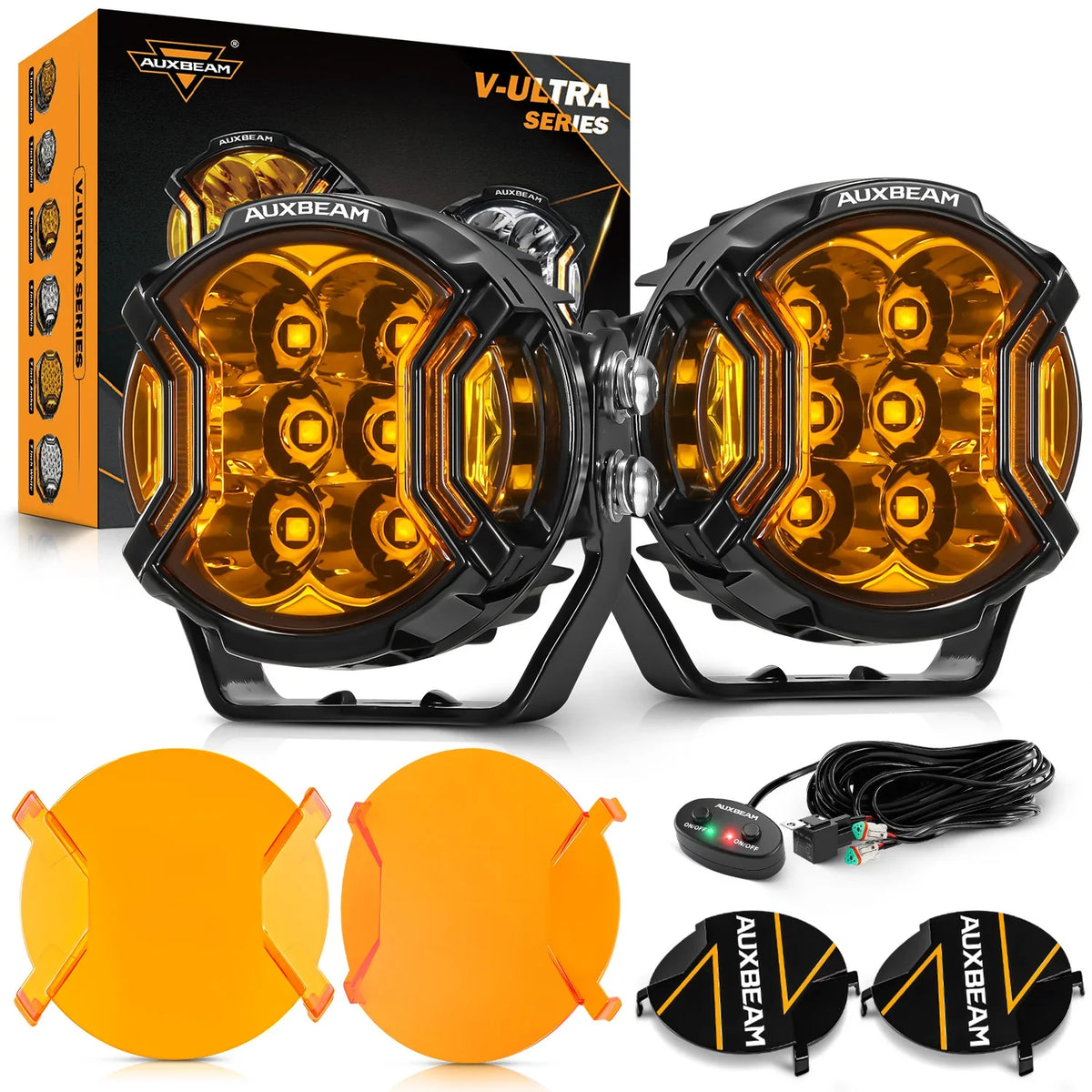 V-ULTRA 3″ 108W White or Amber Pods with Amber DRL - Image 35