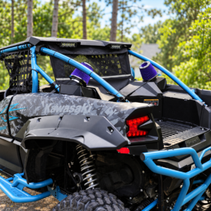 UTV Forge KRX High-Flow Intake Kit installed with engine and CVT air filters